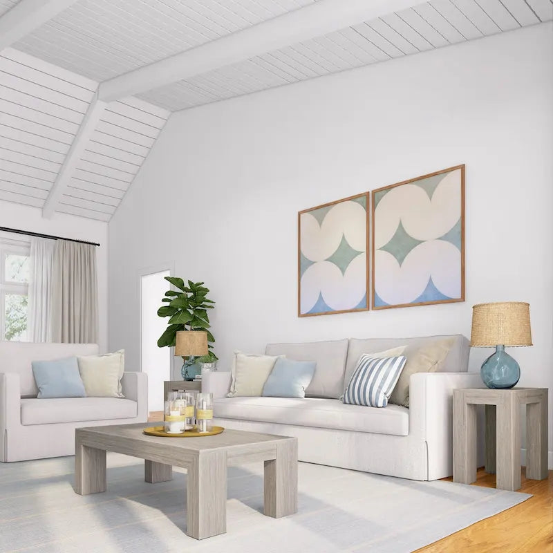 Moderner rechteckiger Couchtisch – 48 x 24