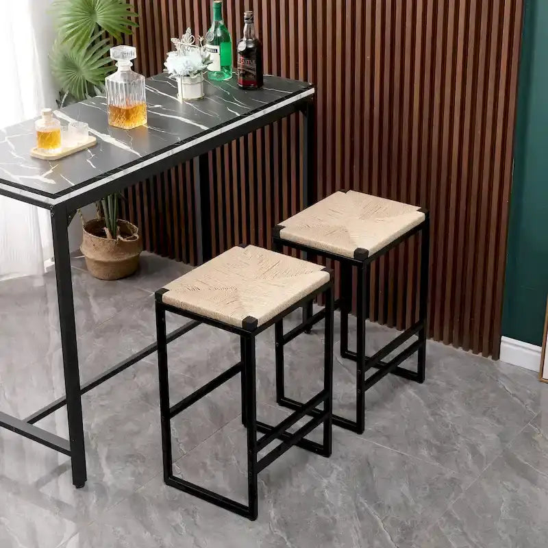 Moderne Barhocker Esszimmerstühle mit Fußstütze für die Küche
