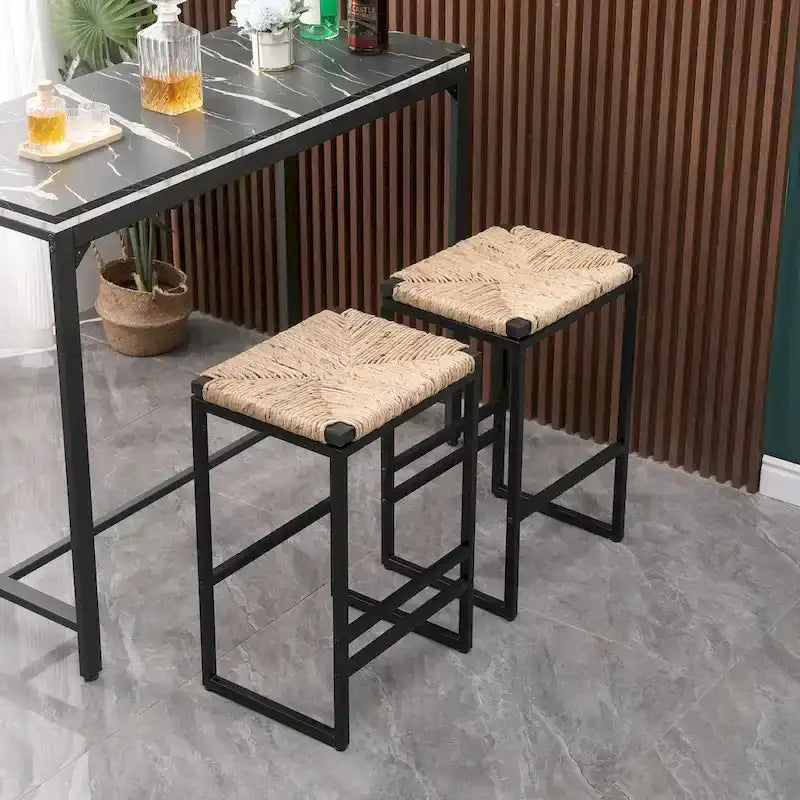 Moderne Barhocker Esszimmerstühle mit Fußstütze für die Küche