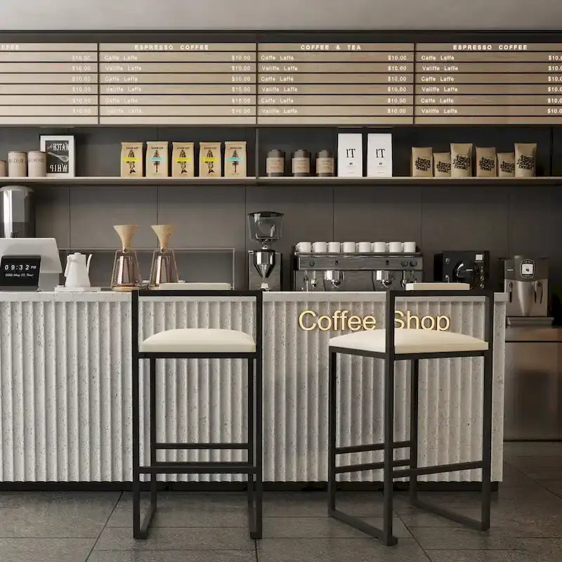Moderne Barhocker Esszimmerstühle mit Fußstütze für die Küche