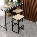 Moderne Barhocker Esszimmerstühle mit Fußstütze für die Küche
