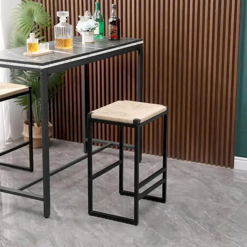 Moderne Barhocker Esszimmerstühle mit Fußstütze für die Küche