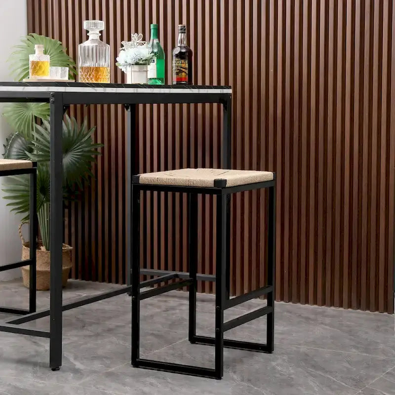 Moderne Barhocker Esszimmerstühle mit Fußstütze für die Küche