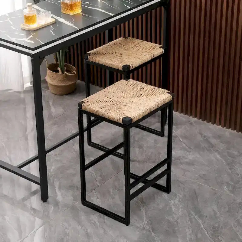 Moderne Barhocker Esszimmerstühle mit Fußstütze für die Küche