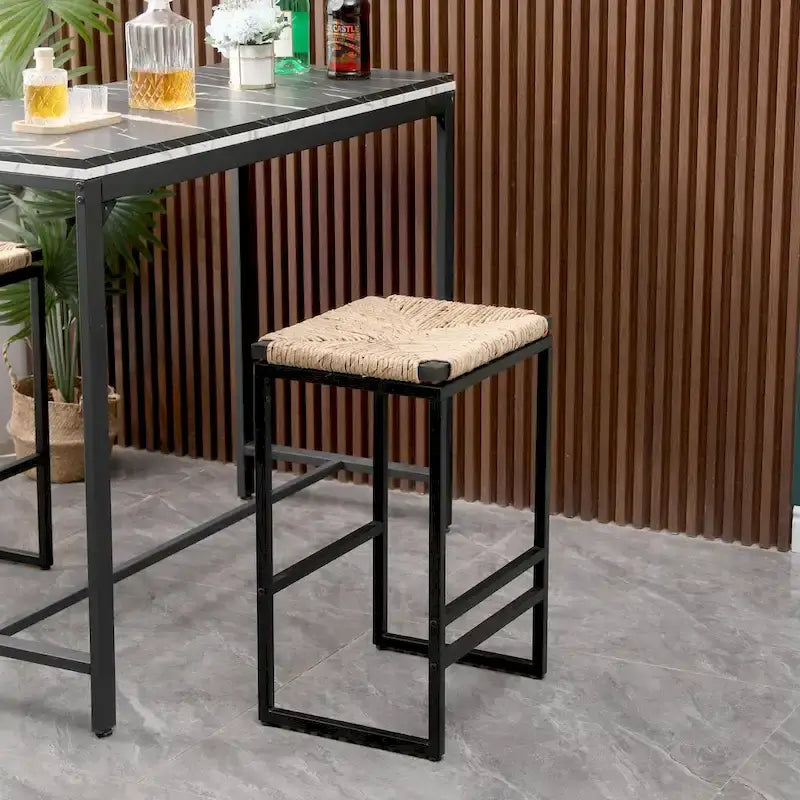 Moderne Barhocker Esszimmerstühle mit Fußstütze für die Küche