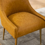 Moderner Glam Bouclé-Stuhl mit Plissee-Samtbezug für Esszimmer oder Schminktisch, 2er-Set mit Rückenlehne