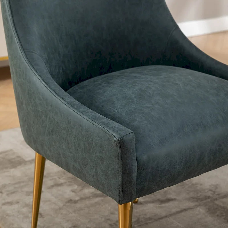 Moderner Glam Bouclé-Stuhl mit Plissee-Samtbezug für Esszimmer oder Schminktisch, 2er-Set mit Rückenlehne