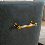 Moderner Glam Bouclé-Stuhl mit Plissee-Samtbezug für Esszimmer oder Schminktisch, 2er-Set mit Rückenlehne