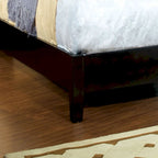 Gepolstertes Plattformbett Modern Espresso