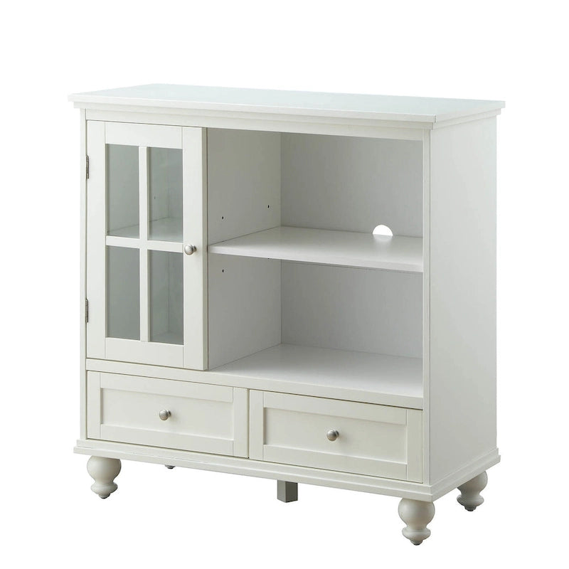Highboy 40 TV-Schrank mit 2 Schubladen, Aufbewahrungsschrank und Regalen