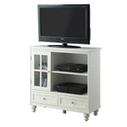 Highboy 40 TV-Schrank mit 2 Schubladen, Aufbewahrungsschrank und Regalen