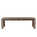 Handgefertigte 50 alte Bank aus recyceltem Holz (Indien) - 50 x 16 x 18