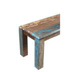 Handgefertigte 50 alte Bank aus recyceltem Holz (Indien) - 50 x 16 x 18