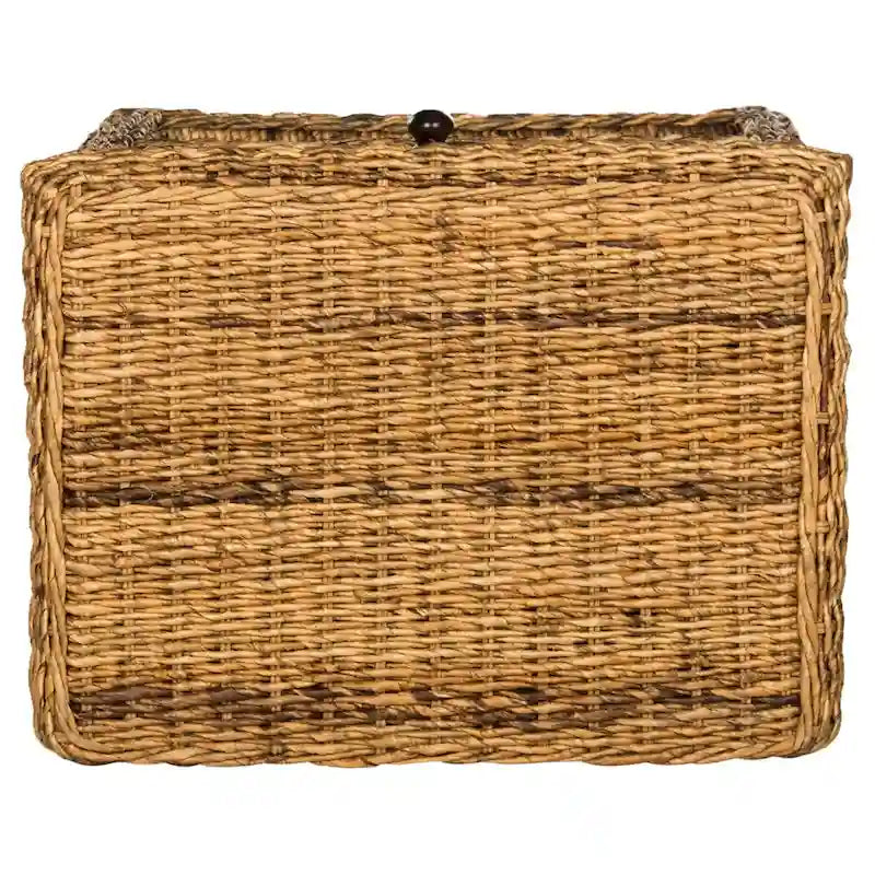 SAFAVIEH Wencke Wicker One Drawer Natural Abaca Brown Nightstand