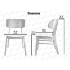 2er Set Retro brauner Esszimmerstuhl mit Holzbeinen, geschwungener Rückenlehne und gepolsterter Sitzfläche aus Stoff