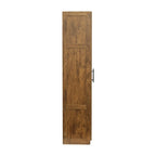Hoher Wäscheschrank und Aufbewahrungsschrank mit 2 Türen und 3 Trennwänden zur Unterteilung von 4 Ablagefächern 75B x 40T x 180H cm