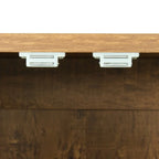 Hoher Wäscheschrank und Aufbewahrungsschrank mit 2 Türen und 3 Trennwänden zur Unterteilung von 4 Ablagefächern 75B x 40T x 180H cm