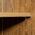 Hoher Wäscheschrank und Aufbewahrungsschrank mit 2 Türen und 3 Trennwänden zur Unterteilung von 4 Ablagefächern 75B x 40T x 180H cm