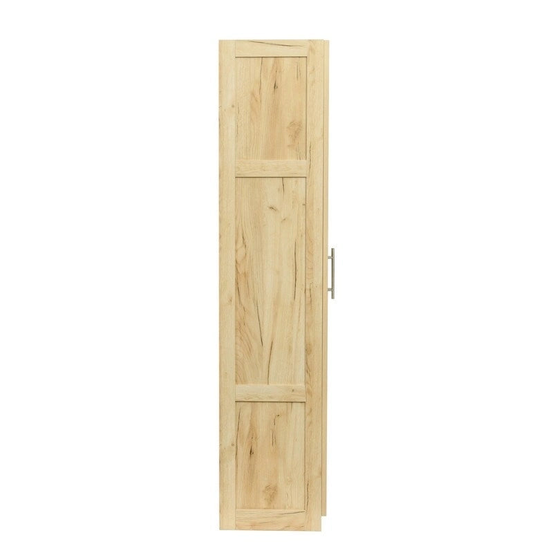 Hoher Wäscheschrank und Aufbewahrungsschrank mit 2 Türen und 3 Trennwänden zur Unterteilung von 4 Ablagefächern 75B x 40T x 180H cm