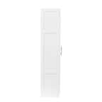 Hoher Wäscheschrank und Aufbewahrungsschrank mit 2 Türen und 3 Trennwänden zur Unterteilung von 4 Ablagefächern 75B x 40T x 180H cm
