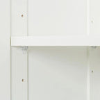 Hoher Wäscheschrank und Aufbewahrungsschrank mit 2 Türen und 3 Trennwänden zur Unterteilung von 4 Ablagefächern 75B x 40T x 180H cm