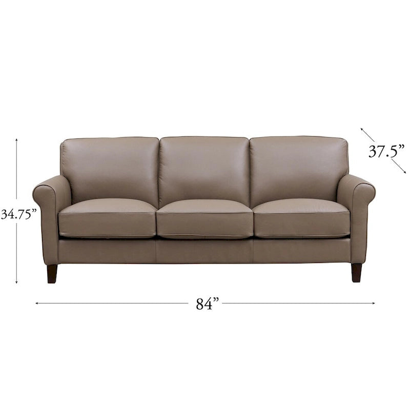 Sofa aus Narbenleder