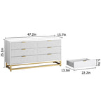 Kommode mit 6 Schubladen fürs Schlafzimmer, Holzkommode