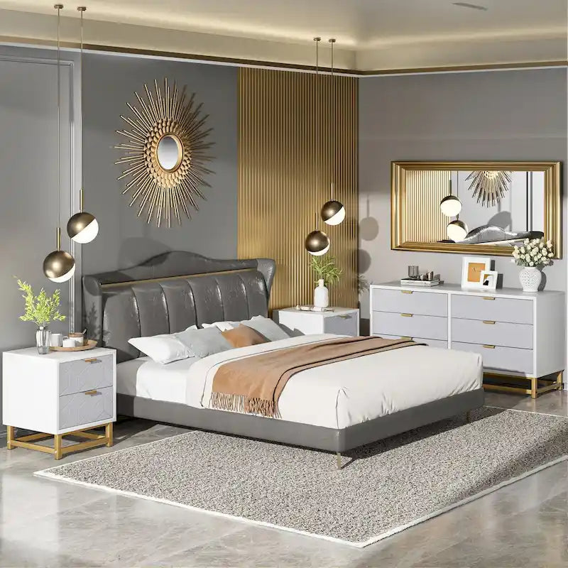 Kommode mit 6 Schubladen fürs Schlafzimmer, Holzkommode