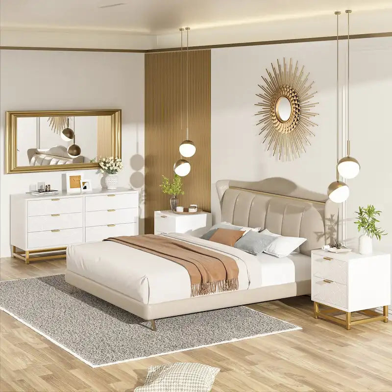 Kommode mit 6 Schubladen fürs Schlafzimmer, Holzkommode